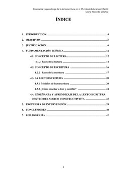 Enseñanza y aprendizaje de la lectoescritura en el 2º ciclo de Educación Infantil