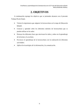 Enseñanza y aprendizaje de la lectoescritura en el 2º ciclo de Educación Infantil