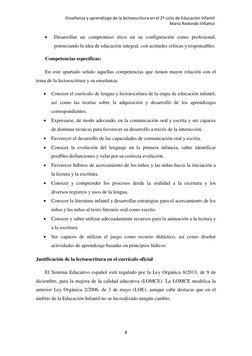 Enseñanza y aprendizaje de la lectoescritura en el 2º ciclo de Educación Infantil