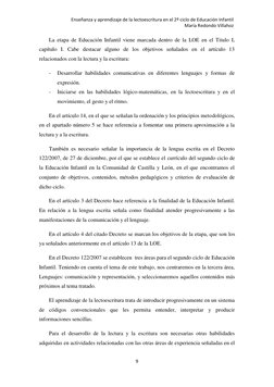 Enseñanza y aprendizaje de la lectoescritura en el 2º ciclo de Educación Infantil