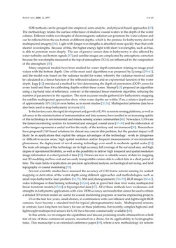 Remote Sens. 2020, 12, 3897
3 of 20
SDB methods can be grouped into empirical, semi-analytic, and physical-based approaches [