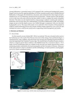 Remote Sens. 2020, 12, 3897
4 of 20
sensing bathymetry is presented using a UAV equipped with a professional multispectral ca