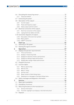 CONTENTS  
4 
www.krohne.com
01/2008 • 4000041002 - MA IFC 100 R02 en
IFC 100
4.6
Grounding the measuring sensor............