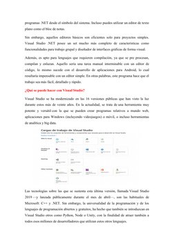 programas .NET desde el símbolo del sistema. Incluso puedes utilizar un editor de texto
plano como el bloc de notas.
Sin emba