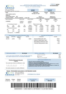82650000001-1 20901292015-0 95768062111-8 22106010008-0
R.E.Proc. N° E-04/109.254/2000
EMISSÃO:
NOTA FISCAL/CONTA DE FORNEC