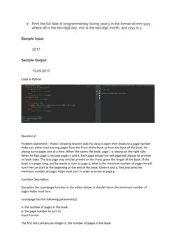 
Print the full date of programmerday during year y in the format dd.mm.yyyy, 
where dd is the two-digit day, mm is the two-