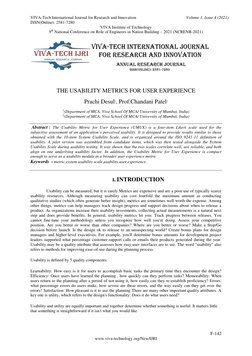 VIVA-Tech International Journal for Research and Innovation  
 Volume 1, Issue 4 (2021) 
ISSN(Online): 2581-7280 
 
 
VIVA In