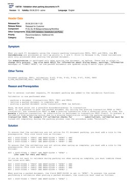 FI Document Parking Validations in SAP | PDF | Faq | Computer Engineering