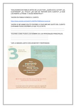 *DIALOGAMOS EN FAMILIA ANTES DE LA LECTURA: ¿QUIÉN ES EL AUTOR? ¿EL 
ILUSTRADOR? ¿EL TÍTULO? ¿DE QUÉ SE TRATARÁ ESTE CUENTO?