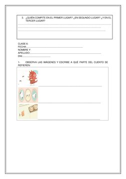 3. ¿QUIÉN COMPITE EN EL PRIMER LUGAR? ¿EN SEGUNDO LUGAR? ¿Y EN EL 
TERCER LUGAR? 
…………………………………………………………………………………………………………
……