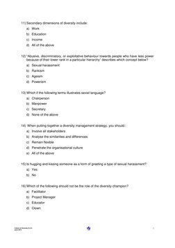 Cultural Diversity Self-Assessment Q&A | PDF | Sexism | Prejudices
