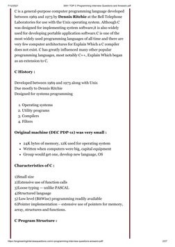 300+ C Programming Interview Q&A PDF | PDF | C (Programming Language ...