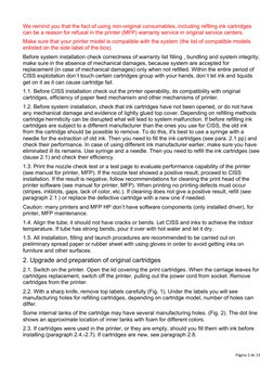 CISS Installation Manual for HP Printers | PDF | Syringe | Printer ...