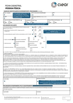 DECLARAÇÃO DOCLIENTE
art. 17 da ICVM nº 558/15, que estabelece a autorização obrigatória, prévia e por escrito, dos clientes