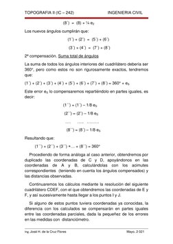 TOPOGRAFIA II (IC – 242)                              INGENIERIA CIVIL 
 
 
Ing. José H. de la Cruz Flores