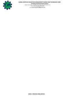 GLOBAL CENTER OF EDUCATION MANAGEMENT SCIENCE AND TECHNOLOGY CORP.
(Training and Assessment Center)
Galleon Trade Center, 7 C