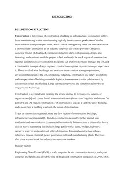 Building Construction Overview Report | PDF | Foundation (Engineering ...