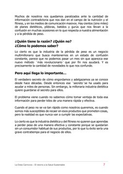 La Dieta Carnívora – El retorno a la Salud Sustentable                                              7        
Muchos de n