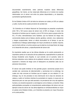 documentado  recientemente,  estos  patrones  muestran  claras  diferencias
geográficas. Así mismo, se han observado diferenc