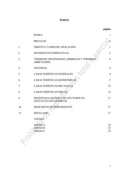 i 
ÍNDICE 
 
 
 
página 
 
ÍNDICE 
i 
 
PREFACIO 
ii 
 
1. 
OBJETO Y CAMPO DE APLICACIÓN 
1 
 
2. 
REFERENCIAS NORMATIVAS