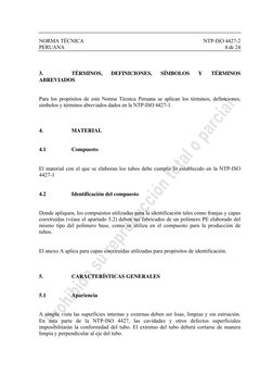 NORMA TÉCNICA 
NTP-ISO 4427-2 
PERUANA 
4 de 24 
 
 
 
 
3. 
TÉRMINOS, 
DEFINICIONES, 
SÍMBOLOS 
Y 
TÉRMINOS 
ABREVIADOS