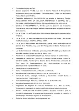 
Constitución Política del Perú.

Decreto  Legislativo  N°1252,  que  crea  el  Sistema  Nacional  de  Programación
Multian