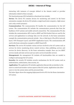 18CS61 – Internet of Things 
 
Lavanya Santhosh, Assistant Professor, Dr.AIT 
 
interacting with instances of concepts define