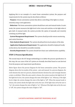 18CS61 – Internet of Things 
 
Lavanya Santhosh, Assistant Professor, Dr.AIT 
 
 
Applying this to our example of a smart hom