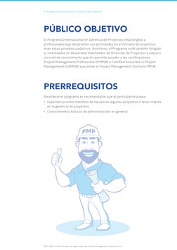 9 | Programa Internacional en Gerencia de Proyectos
PÚBLICO OBJETIVO
PRERREQUISITOS
El Programa Internacional en Gerencia de