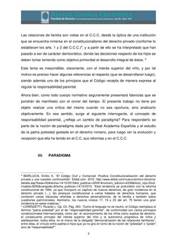 3 
 
Las relaciones de familia son vistas en el C.C.C. desde la óptica de una institución 
que se encuentra inmersa en el c