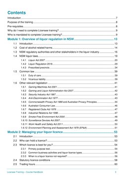 T Licensee Training – Course Handbook 
3 
 
Contents 
Introduction ........................................................
