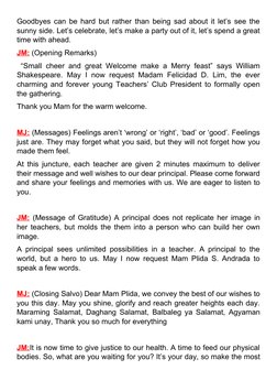 Goodbyes can be hard but rather than being sad about it let’s see the
sunny side. Let’s celebrate, let’s make a party out of