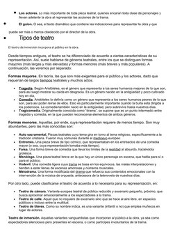 
Los actores. Lo más importante de toda pieza teatral, quienes encaran toda clase de personajes y 
llevan adelante la obra a