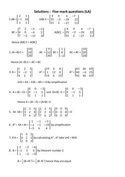 Matrix Question Bank with Solutions | PDF | Matrix (Mathematics ...