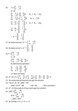 Matrix Question Bank with Solutions | PDF | Matrix (Mathematics ...