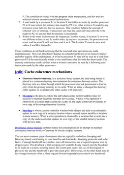 Cache Coherence in Multiprocessing | PDF | Operating System Technology ...