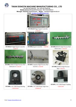 TAIAN DONGTAI MACHINE MANUFACTURING CO., LTD
Tel:+86 538 2096180 Fax:+86 538 2096189
Mobile phone (WhatsAPP/Wechat): +86-1534