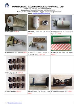 TAIAN DONGTAI MACHINE MANUFACTURING CO., LTD
Tel:+86 538 2096180 Fax:+86 538 2096189
Mobile phone (WhatsAPP/Wechat): +86-1534