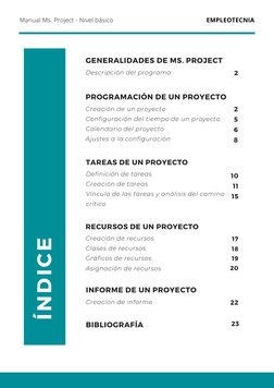Manual Básico de Microsoft Project 2019 | PDF | Informática
