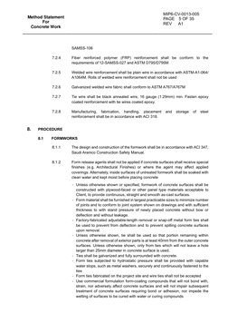 Method Statement for Concrete Works | PDF | Concrete | Reinforced Concrete