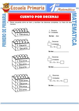 Actividades sobre Decenas para Primer Grado | PDF