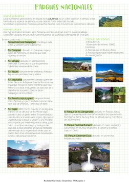 PARQUES NACIONALES
Reserva geobotánica: 
La única reserva geobotánica en el país es el pululahua, es un cráter que con el tie