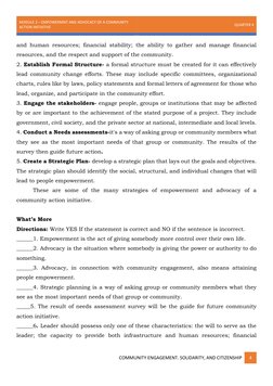 Empowerment and Advocacy in Community Action | PDF | Empowerment ...