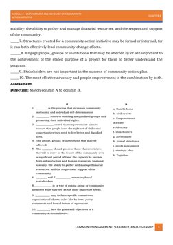 Empowerment and Advocacy in Community Action | PDF | Empowerment ...