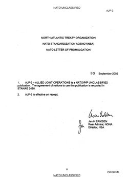 NATO UNCLASSIFIED
AJP-3
iii
ORIGINAL
NATO UNCLASSIFIED
