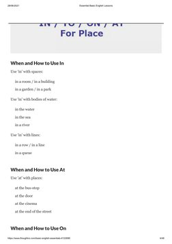 (https://www.thoughtco.com/)28/06/2021
Essential Basic English Lessons
https://www.thoughtco.com/basic-english-essentials-41