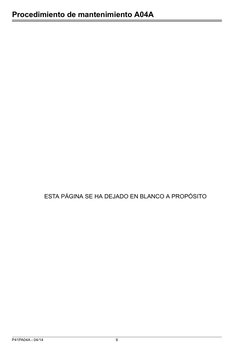 Procedimiento de mantenimiento A04A
P41PA04A - 04/14
6
ESTA PÁGINA SE HA DEJADO EN BLANCO A PROPÓSITO
