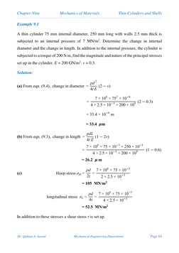 Mechanics of Thin Cylinders and Shells | PDF | Stress (Mechanics ...