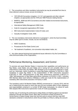 2    The conventions and other mandatory instruments (as may be amended from time to 
time) referred to above include, but ar