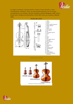 Ilustración 4 Familia cuerda frotada. 
Su origen se atribuye a Giovanni Kerlino, Testori el viejo, Darnelli y a otros